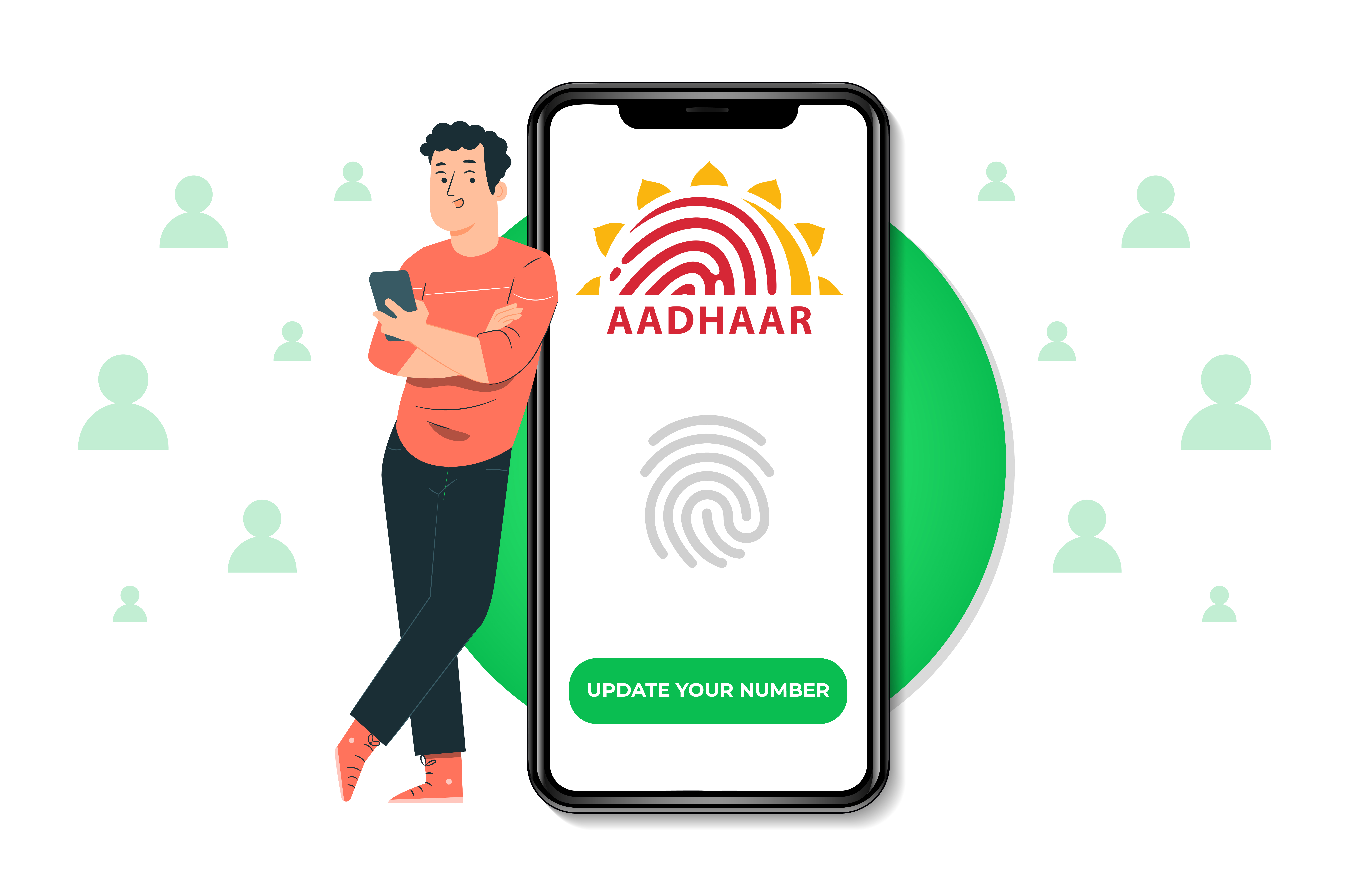 My mobile number is not linked to my Aadhar card