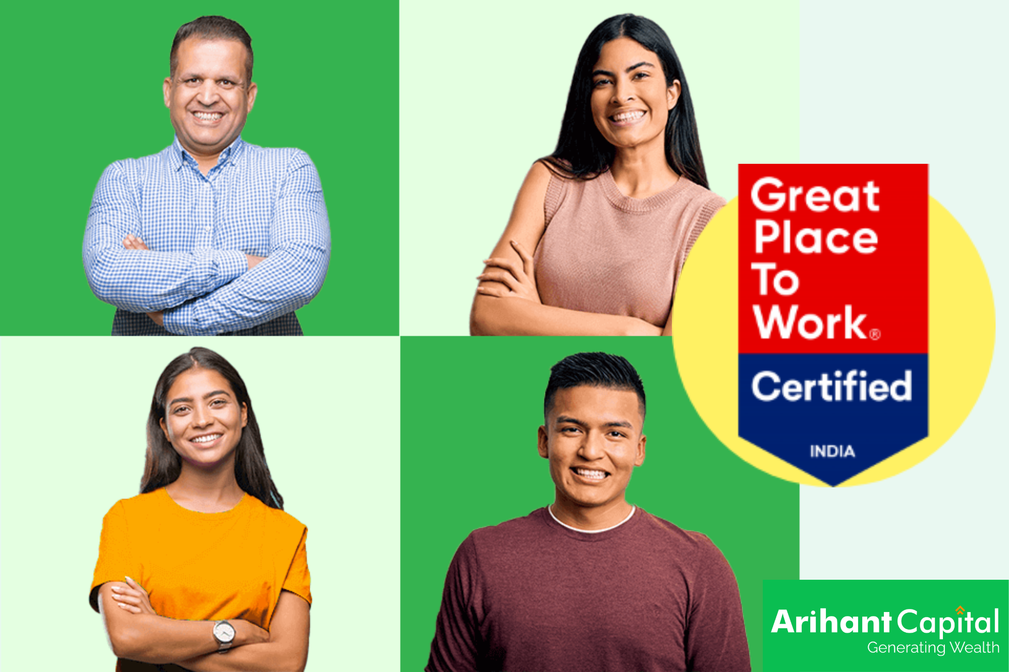 Arihant Capital earns the prestigious Great Place to Work